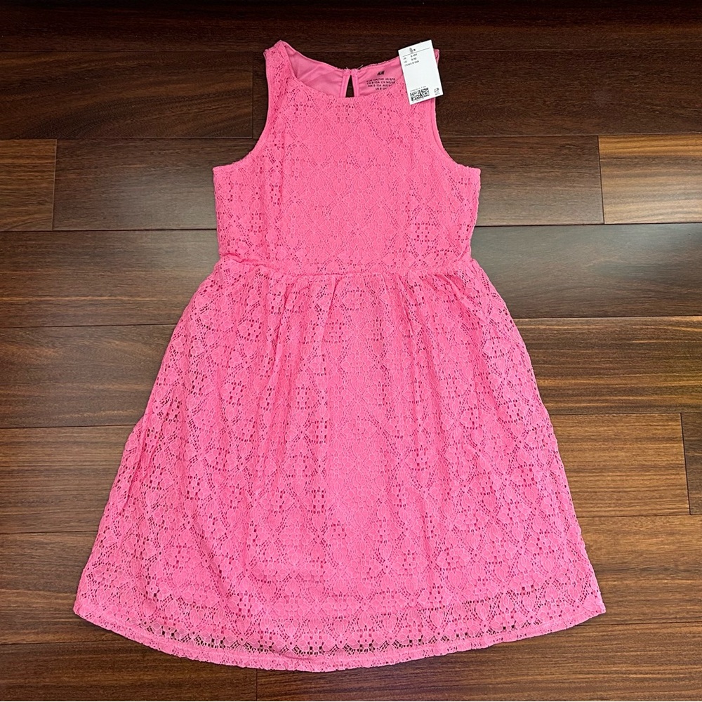BNWT H&M Pink Lace Kids Dress